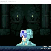 弟僧侶くんを手コキするスライム娘ドット絵アニメ