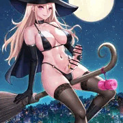 チ○ポを魔法の杖代わりにしているふたなり魔法使い