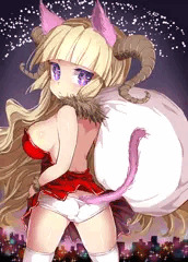 マイペースにプレゼントを配っているだいにゃおう様