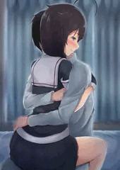 対面座位の時雨ちゃん