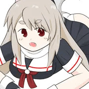 夕立を後ろから