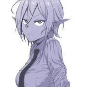 おすまし三白眼娘