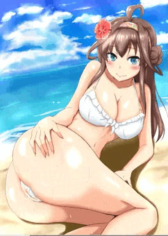秘書艦金剛、海へ行く