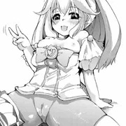 ピースちゃんのじかばきスパッツに顔うずめ