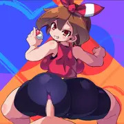 ハルカが尻でぐりぐり