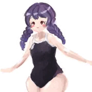 三つ編み競スク娘