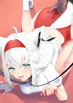 ホロメンハントで首輪をつけられたら興奮しちゃった白〇フ〇キ