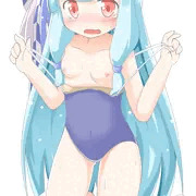 スク水着た葵ちゃんにぺろんしてもらいました