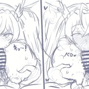 ゴブリンに奉仕させられてるブラダマンテ