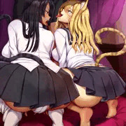 黒ヒョウ娘と竿争いで戯れのジャガー娘 Ver5(term102)