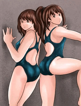 小葉の競泳水着⑦