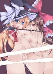 ふたなりれいまり脱衣差分（ゝω・）v-☆