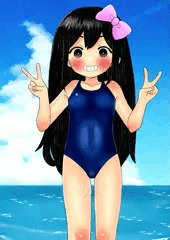 オーブリーちゃんの海開き