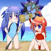 夏のレヴィとヴィータちゃん