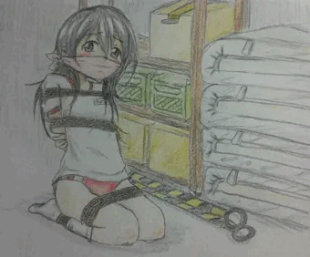 体育倉庫にて