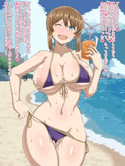 お使い帰りの水着キリエさん
