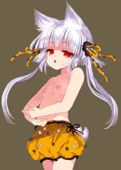 かぼちゃを奪われた…のじゃロリババア狐さまシロ様