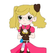 セレネさんに雇い主兼親友の衣装を着てもらいました