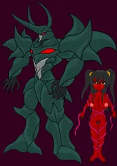 破滅の魔触装甲機神と少女
