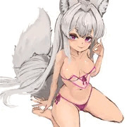お座り狐