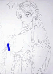 爆乳巫女。