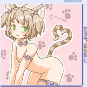 しっぽがハートちゃん