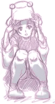 落書きパンチラ