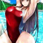 ✨💖💢嫌な顔しながらも競泳水着を着てくれる彼女💢💖✨