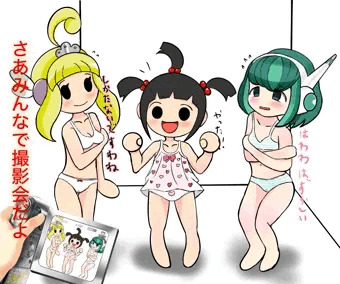 太鼓の達人の女の子の撮影会