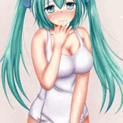 【透け差分有】白スクミクさん