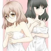 C105新刊の女の子二人がバスタオルで