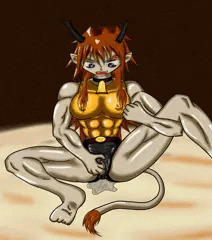 格闘家牛娘のひとりエッチ