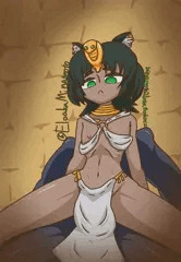 褐色エジプト猫耳口リ