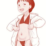 秋に水着