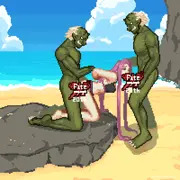 元祖ライダー(水着)vsFGOブリン(ゴブリン)ちんちんちんちん