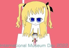文化会館内トイレで小便する少女