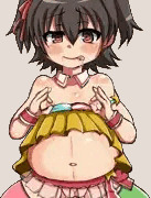 お腹凸れーしょん　みりあ＆莉嘉