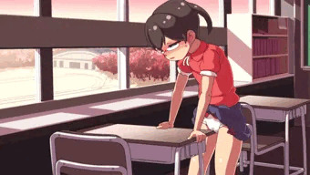 つぶらちゃん放課後に角オナ　できあがり！