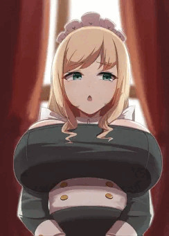 デカ乳金髪メイドさん