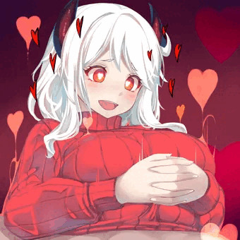 モデウスちゃんとおっぱいなかよし