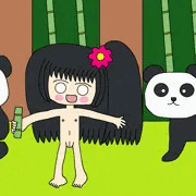 野生のパンダ
