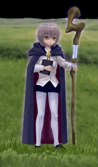 タバサのコスプレをした長門