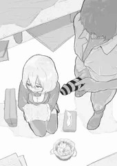 朝勃ちの処理を手伝う女の子