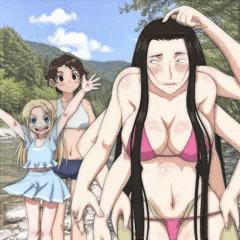 ダラさん水着におてるでぇ～
