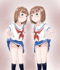 誘惑してくる杵崎姉妹