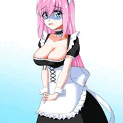 山田に乗せられて露出メイド服を着たぼっちちゃん