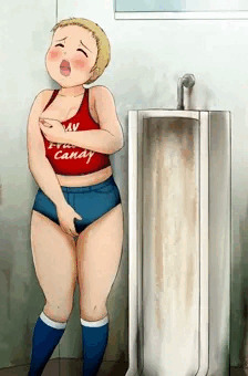 男子トイレでオナニーするパティちゃん