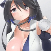 診察する黒龍さん