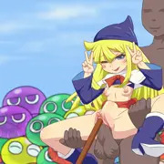 ウィッチ 二穴責め GIFアニメ その２
