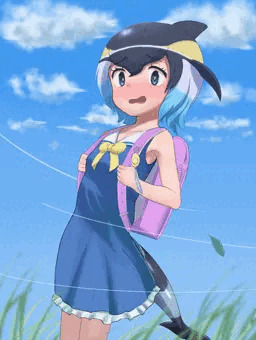 風に吹かれるマイルカ